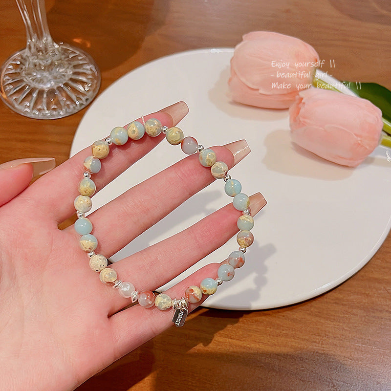 Wholesale Contrast Baroque Pearl Bracelet